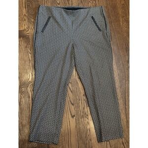 Chicos So Slimming 360 Juliet Geometric Slim Ankle Pants Size 3 US XL 26" Inseam